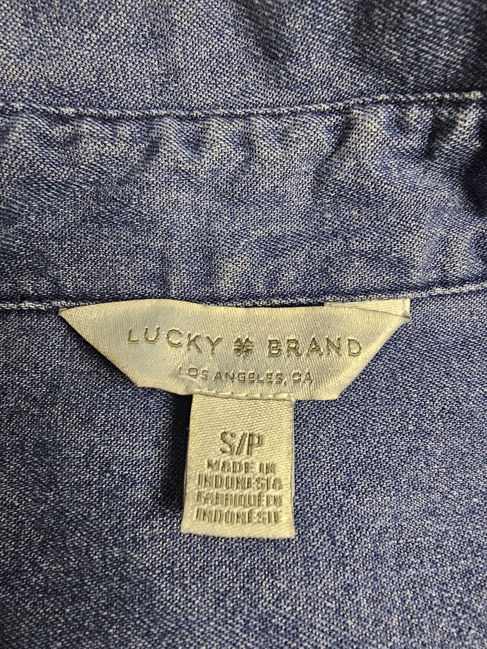 Lucky Brand Classic Denim Chambray Button-Up Shirt - Blue - Picture 2 of 7